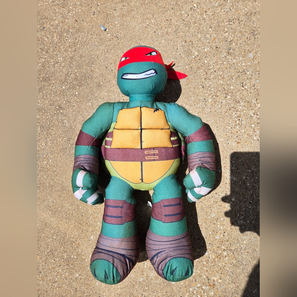 Ninja Turtle Plush Toy - Green and Red